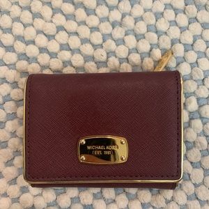 Michael kors wallet dark purple